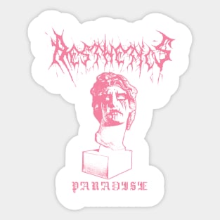 black metal aesthetics Sticker